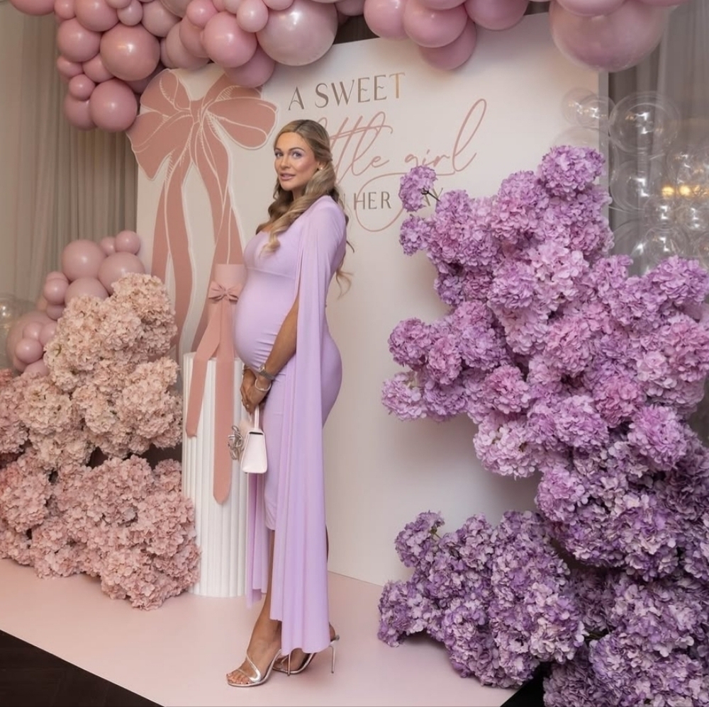 💜Club London Lilac Maternity Dress